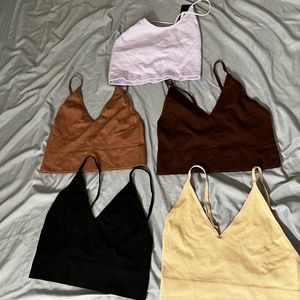 5 tank tops seamless sizes M/L